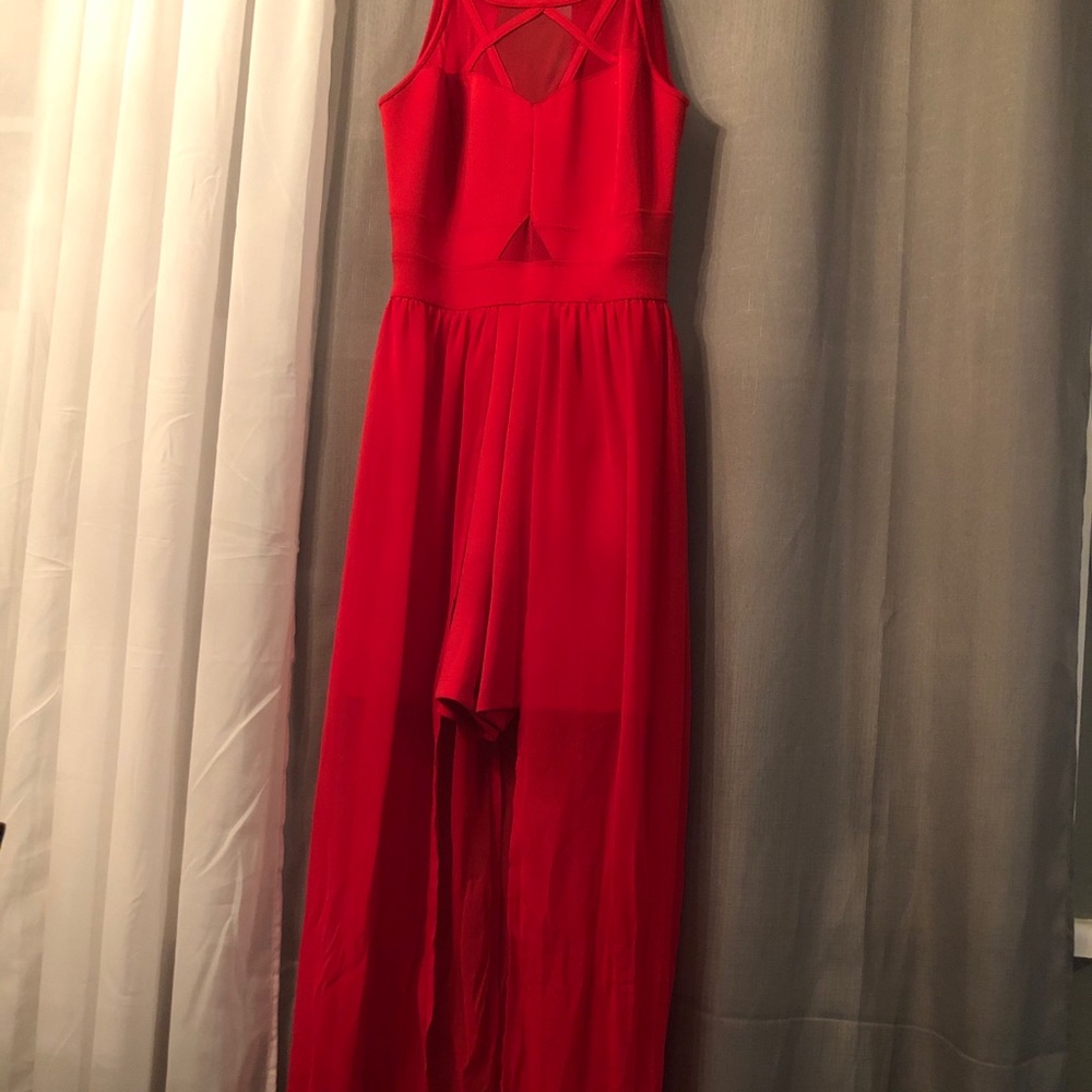 Long back dress